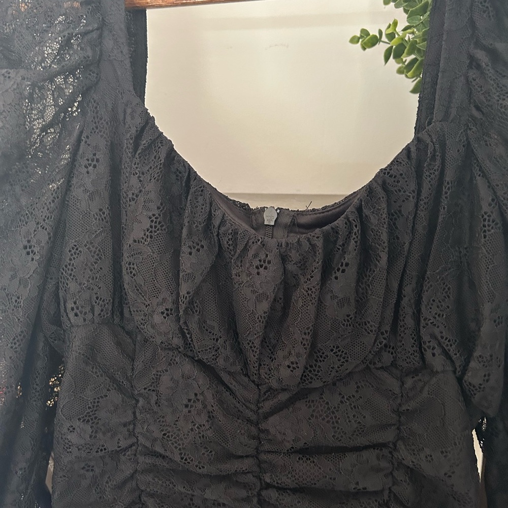 Zara Black Lace Dress - Picture 10 of 12